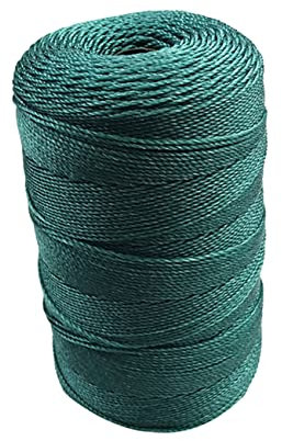 Hemobllo Corda Riparazione Reti Da Pesca Nylon 18 Fili Resistente Multiuso 12 Yd Verde Scuro Per Reti Pescherecci Riparazione Rete Naylon E Cattura Pesce