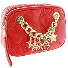 VERSACE JEANS COUTURE Borsa A Tracolla Da Donna Marchio, Modello Stars Couture 75VA4BC5ZS806, Realizzato In Pelle Sintetica. Rosso