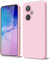 GOGME Coque pour OnePlus Nord CE 3 Lite/Nord CE3 Lite Étui avec Doublure en Microfibre Anti-Rayures Liquide Silicone Housse Antichoc Protection Souple TPU Case, Rose