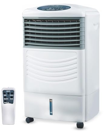 Wintem Raffrescatore d'Aria 3 in 1 con Serbatoio da 11L, Umidificatore e Purificatore, Timer 7,5h e Funzione Swing, Ideale per Ambienti Interni, Facile da Usare e Trasportare, Basso Consumo Energetico