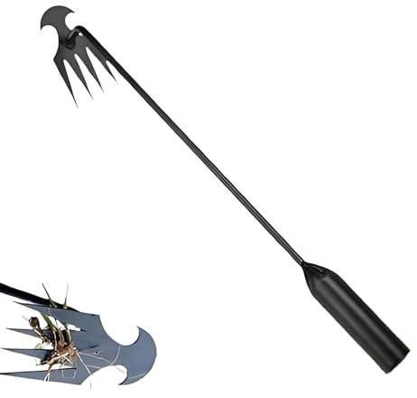 WJnflQN 50cm Estirpatore Erbacce Manuale Strumento Per Rimuovere Erbacce Zappe Da Giardino Per Diserbo Con Manico Lungo Attrezzi Da Giardino Per Letto Fiorito Rimozione Infestanti
