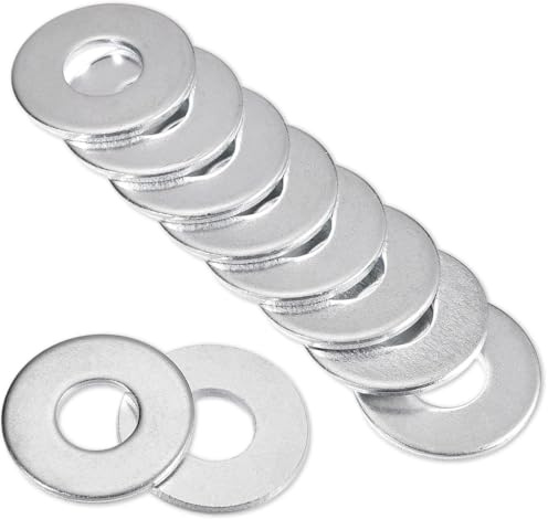 50 Pezzi M6 Rondelle Acciaio Inox, Rondelle carrozzeria A2 V2A in acciaio inox,DIN 9021 / ISO 7093, Grandi Rondelle in Acciaio Inossidabile 304,Rondelle Piatte per Viti Bulloni Riparazioni