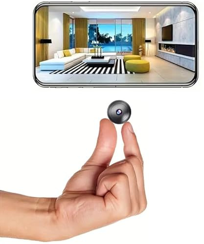 Camera Espion,Mini Caméra de Surveillance Interieur/extérieur,1080P HD Caméra de Surveillance sans Fil,minicaméra cachée avec détection de Mouvement et Vision Nocturne,Enregistrement vidéo à Distance