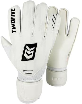 TWOFIVE | Guantes de Portero Fútbol Atlanta Basic Blanco (Talla 10)