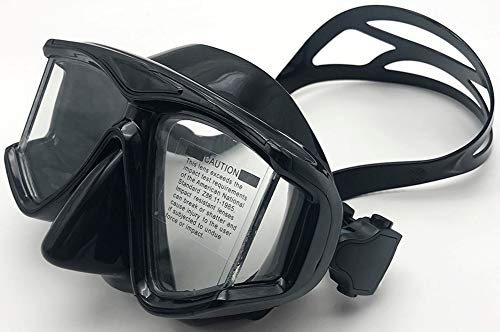 Masque de plongée avec dioptrie - Lentilles en résine OWN4B - Masque de plongée - Masque de plongée - Masque de plongée pour adultes et enfants avec myopie - Noir - 5,5
