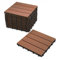 SAM WPC-Fliesen, 30x30 cm, Farbe Teak, 11er Spar Set für 1m², Gartenfliesen mit Klick-System, Bodenbelag mit Drainage, Balkonfliesen/Terrassenfliesen/Klickfliesen