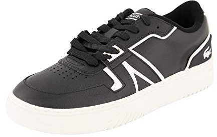 Lacoste Herren Low-Top Sneaker L001 123 7 SMA, Männer Halbschuhe,Sportschuhe,Freizeitschuhe,Turnschuhe,Laufschuhe,SCHWARZ/Weiss (312),43 EU / 9 UK