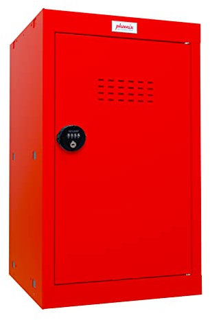 Phoenix Safe Company - CL0644RRC Würfel-Schließfach, Größe 3, mit Zahlenschloss, 665 x 400 x 400 mm, Rot