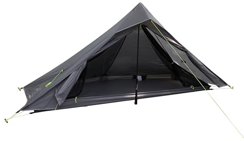 Nature Link Altair One Ultralight Backpacking Tent, 1 Person Trekking Pole Backpacking Tent, Waterproof, Compact, 3 Season, Double Wall Shelter for Backpacking, Camping, Hiking, Trekking