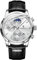 LIGE Montre Homme Étanche 30M Quartz Chronographe Regarder Élégante Montre Affaires Habiller Regarder, Cadran Acier Inoxydable, Lumineuses Classique Argent Montres Noir Bracelet, Cadeau pour Hommes