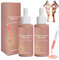 2PCS Gocce Abbronzanti Senza Sole,60ML Sunless Tanning Drops,Self Tanning Drops Gocce per Aumentare la Melanina,Migliorare il Tono Naturale Della Pelle,Per Viso e Corpo Donne E Uomini