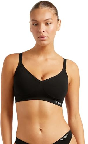 Boody Wireless Full Bust T-Shirt Bra - Black/L