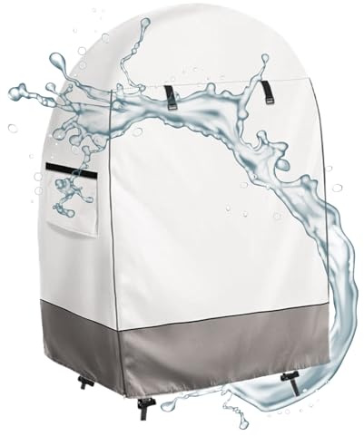 Copertura per poltrona d' da esterno – Custodia impermeabile con chiusura lampo – Protezione per mobili per casa in spiaggia, giardino, balcone della città, hotel