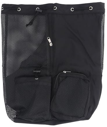 Mtlavishness Borsa da nuoto in rete con coulisse e tasca per acqua asciutta Zaino per sport acquatici di grande capacità per nuoto, surf, viaggi, vacanze in spiaggia, attività