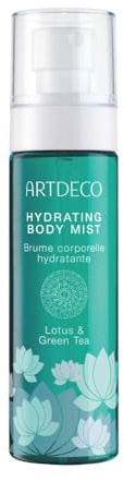 ARTDECO Hydrating Body Mist Lotus & Green Tea - Spray per il corpo lenitivo con loto e tè verde, rinfrescante e nutriente, 1 x 100 ml