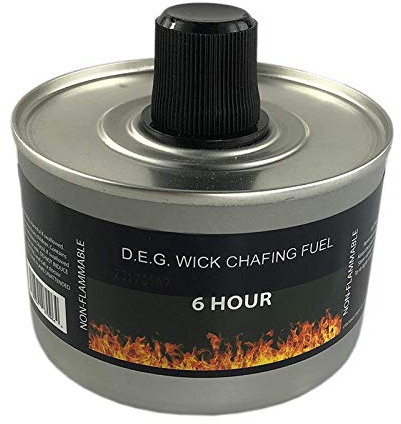 We Can Source It Ltd - Set of 12 Chafing Fuel Cans - 6 Hour Burn, Non-Flammable Liquid Wick Fuel - Safe, Re-Lightable, Cool-Touch Cans for Bain Maries, Chafing Dishes, Buffets & Catering Events