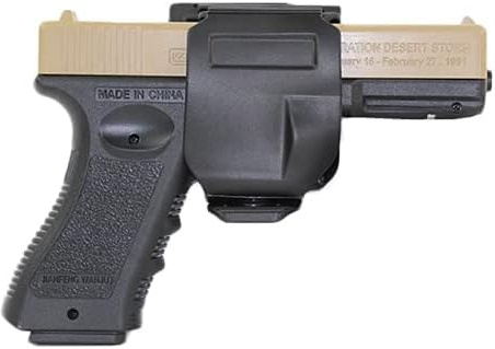 Gexgune Taktiskt pistolbälteshölster för G1ock 17, 22 och 23 Airsoft-pistolbälteshölster, vänster och höger hand, pistolklämväska, jakttillbehör