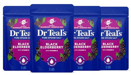 Dr Teal's Epsom Salt Magnesium Soak, Black Elderberry, 3 lbs