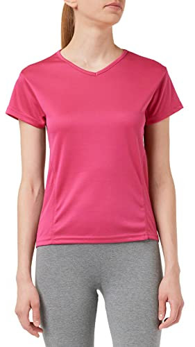 Asioka 56/13 Camiseta Deportiva Mujer, Camiseta técnica Mujer Maga Corta, Color Fucsia, L
