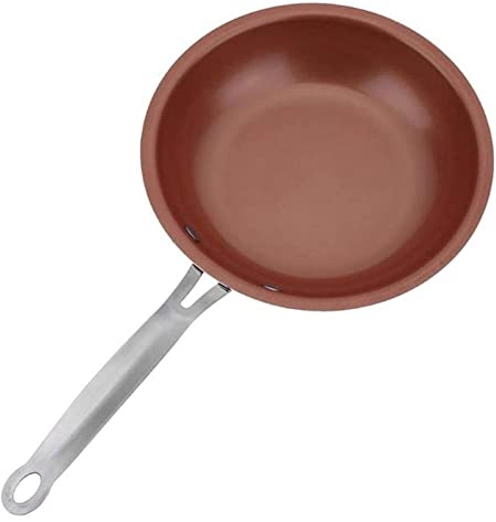 Wokpanna 24 cm non-stick stekpanna Kopparpanna Stekpanna med keramisk beläggning Kastrull Ugn Lämplig induktion Wok titan stekpanna vision