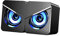 Uonlytech Enceintes Pc Gaming avec Diaphragme De Basses 2 Haut-parleurs Indépendants Réglage du Volume Idéales pour Ordinateur Portable