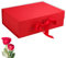 Geschenkkarton, Geschenkverpackung Box,Geschenkbox mit Schleife, Magnetische Geschenkkarton mit Deckel, Magnetfaltbox, Rechteck Geschenkbox für Geburtstag, Weihnachten, Valentinstag (Rot)