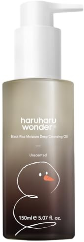 haruharu wonder Black Rice Moisture Cleansing Oil, Double Cleansing, Daily Makeup Remover, Pore Oil Cleanser, Korean Skincare, For sensitive, Non-comedogenic, 150ml (Christmas Limited Edition)