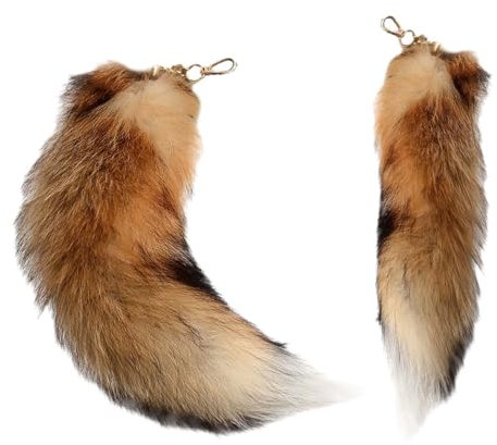 Queue de renard moelleux,Forme de queue de renard,Queue de renard en peluche,Porte-clés de voiture pendentif doux moelleux décoration,Porte clés queue de renard