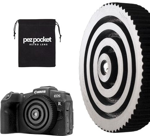Pez Pocket - Objetivo Retro 35mm f/10 Infinity Focus para Cámaras sin Espejo Sony E, Canon R/M, Micro 4/3, Nikon Z, Fujifilm X, L-Mount - Look Lo-Fi analógico para Tus Fotos (para Canon EOS R)