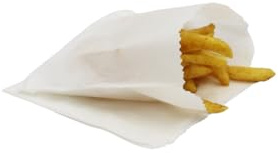 100 x White Greaseproof Paper Bags 5'' x 5'' – Small Food Grade, Biodegradable, Compostable Sandwich Bags for Bakery, Snacks, Pastries, Fries & Takeaway – Eco-Friendly & Recyclable