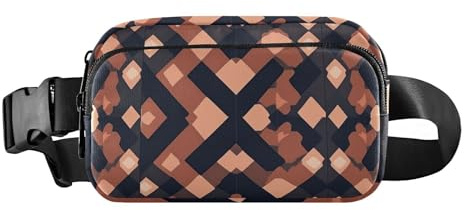 Fyrkanter vit roséguld blomma midjeväska crossbody pass väska slunga kvinnor bröstväskor midjeväskor för träning, Färg19, 1 Size