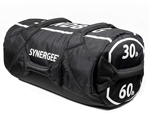 Synergee Verstellbarer Sandsack für Fitness – bis zu 27,2 kg – verstellbarer Füllbeutel – robuster Gewichtssack