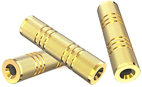 Greluma 3 Stück 3,5 mm (1/8) Buchse auf Buchse Stereo-Kupplungsadapter Aux-Kabel Anschluss Buchse Geschlechtswechsler