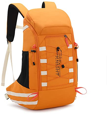 Bseash 40L Zaino da trekking leggero e impermeabile con copertura antipioggia, zaino da viaggio sportivo all'aperto per ciclismo, sci, campeggio, arrampicata