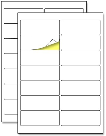 50 Sheets - White Address Labels Stickers, for Laser/Inkjet Printers - 14 per Sheet (A4), 99.1 x 38.1 mm