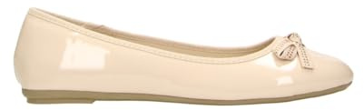 Ballerine da Donna Fitters Liv in Vernice Nude, Scarpe più Grandi da Donna - Scarpe Grandi da Donna, Liv 45 EU Vernice Nude