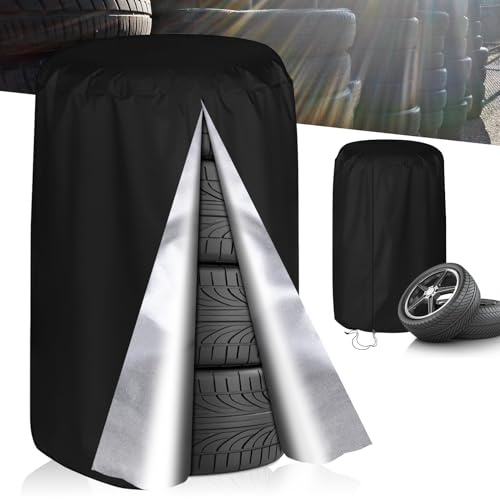 Housses de Pneus Universelle, Housse de Protection Pneu, Housse de Pneu Voiture, Sac Pneu Voiture Housses de Rangement pour Pneus, SUV, Sac de Rangement pour Pneus Housse Stockage Pneus (Noir)