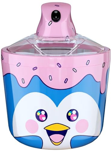 Fun Electric Ice Cream Maker Machine for Kids - Best Countertop Ice Cream Machine for Homemade Soft Serve, Sorbet, Gelato, Frozen Yogurt - Fun Small Personal Dessert Maker for Families, Easy to Clean