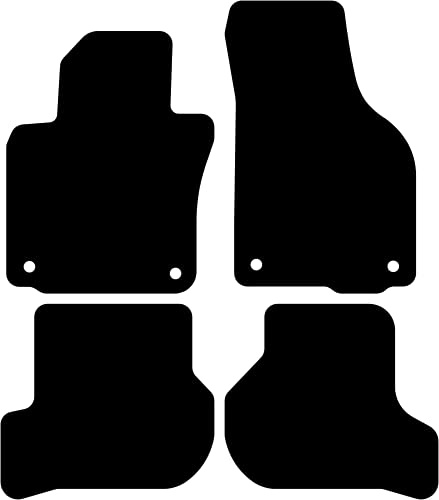 Kovvar Fußmatten passend für Volkswagen Golf 5 2003-2008 Passend zur Ausführung: 3/5 Türen/Variant | Befestigungssystem: Clips (mit ovaler Öse) | Qualität: Basic