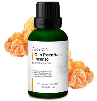 Olio Essenziale Incenso | Boswelia Carterii |30ml Naturale E Puro Al 100% Ideale Per Aromaterapia E Uso Terapeutico | Diffusore Oli Essenziali | Massaggi aromatici | Alimentare No OGM (Franchincenso)