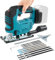 Cordless Jigsaw for Makita 18V, 500W Brushless Electric Orbital Jigsaw with Led Light, ±45° Bevel Cutting Angle, 9Pcs Blades, 19 mm Stroke for Wood Metal Cutting
