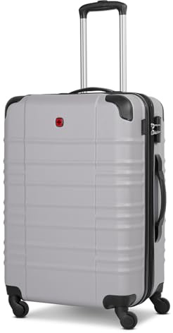WENGER Check-in Koffer für Damen und Herren | mittelgroßer Trolley 46 x 26 x 65 cm aus hochwertigem, stoßfestem ABS Material | Erweiterbar & Teleskopgriff| Amplar Evo Serie