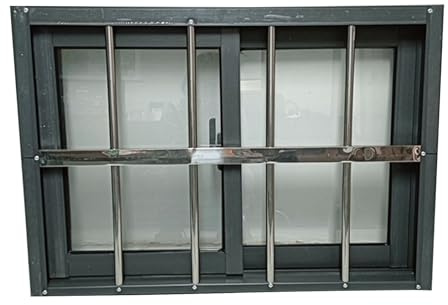 Kellerfenster Mit Drehkippmechanismus, Fensteraustausch For Wohnhäuser,Winddicht,Schalldämmend,Mit Sicherheitsgitter Und Fliegengitter,Badezimmer,Hühnerställe(50x60cm/19.7x23.6in)