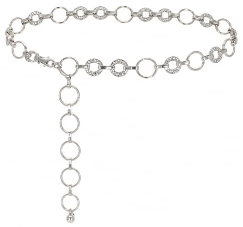 HIVTE Ceinture chaîne pour femme – Chaîne de taille métallique réglable – Accessoire style Cowgirl pour robes et jeans