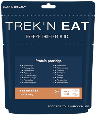 Porridge proteico Trek'n Eat - Colazione all'aperto ricca di proteine ​​| Pasto liofilizzato per campeggio, trekking e spedizioni | Saziante, veloce da preparare, ideale per quando sei in giro