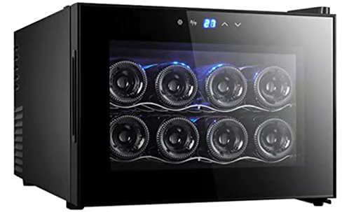 Compresor de botella de 8 botellas Refrigerador de vino tinto y blanco Encimera Mini refrigerador independiente