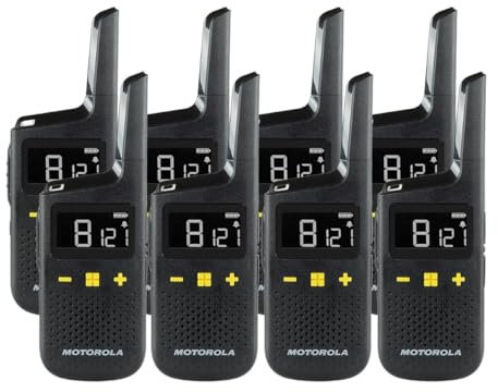 Motorola XT185 PMR446 Licence Free Waterproof and Dust-tight Two Way Walkie Talkie Business Radio (Eight pack)