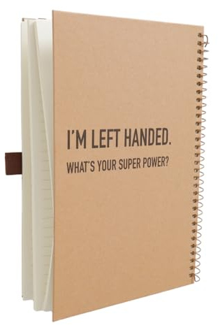 Urby vänsterhänt anteckningsbok högskola linjerad, hårt fodral, 8,5 cm x 14,5 cm | Premiumpapper, 160 sidor, 1 ämne, idealisk gåva för vänsterhänta