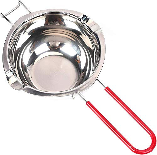 Pentola a bagnomaria in acciaio inox Ciotola in acciaio inox 18/8 for sciogliere cioccolato o burro con manico Utensile da cucina for forno Pasticceria