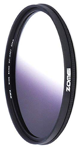 ZOMEI 82mm Ultra Thin Gray GC Graduated Gray Gradual Neutral Density Lens Filter